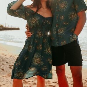 Kahulalea - Teal Napala Dress